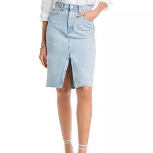 Derek Lam 10 Crosby Cotton Juliet High Rise Denim Skirt Size 25